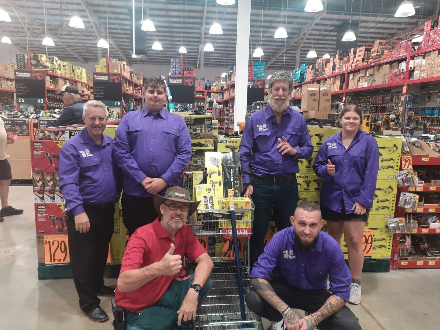 A generous tool donation from Bunnings North Track Works